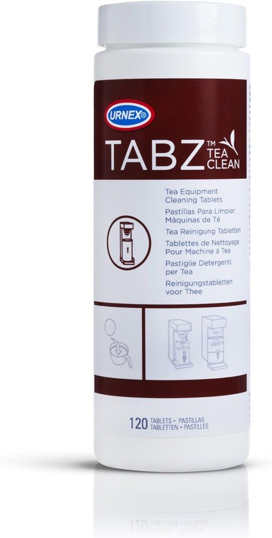 Urnex Tabz Tea Clean - 120 Tablets - Professional Tea Brew Cleaning Tablets Tabs (Category: Coffee Machines & Makers) located in Quezon City. Submitted by lenitz (Listing ID 1295103167, Image 1). Description: All ingredients are renewable, sustainable and natural - Phosphate free formula Triple application tablet offers portion control, cleaning, and sanitation properties Cleans brew basket and server in one easy step Tablet format eliminates dus
