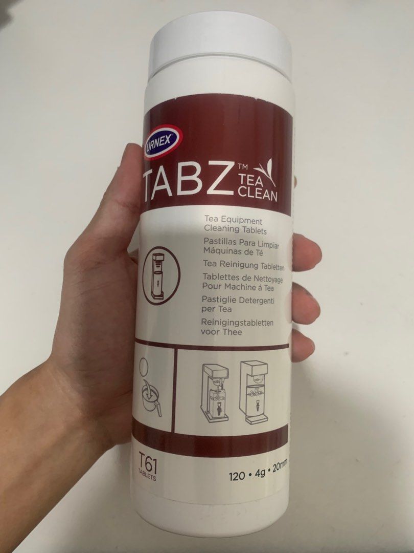 Urnex Tabz Tea Clean - 120 Tablets - Professional Tea Brew Cleaning Tablets Tabs (Category: Coffee Machines & Makers) located in Quezon City. Submitted by lenitz (Listing ID 1295103167, Image 2). Description: All ingredients are renewable, sustainable and natural - Phosphate free formula Triple application tablet offers portion control, cleaning, and sanitation properties Cleans brew basket and server in one easy step Tablet format eliminates dus