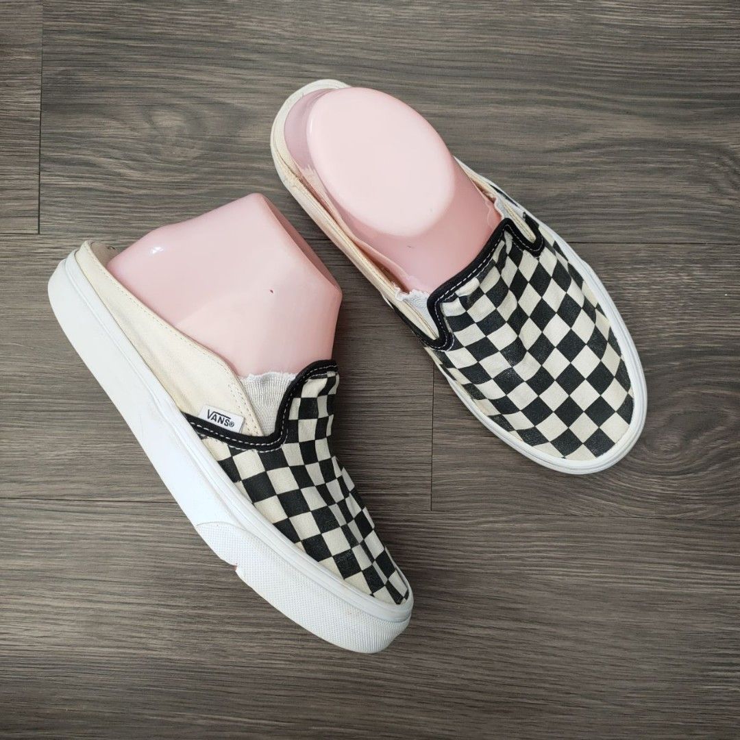 Vans Classic Slip On Mule Checkerboard 5UK 24CM RM 80 Women s Fashion Footwear Sneakers on Carousell