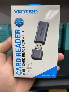 Vention 2 in 1 USB 3.0 Card Reader (SD+microSD) Gray Dual Drive Letter Aluminum Alloy CLIH0