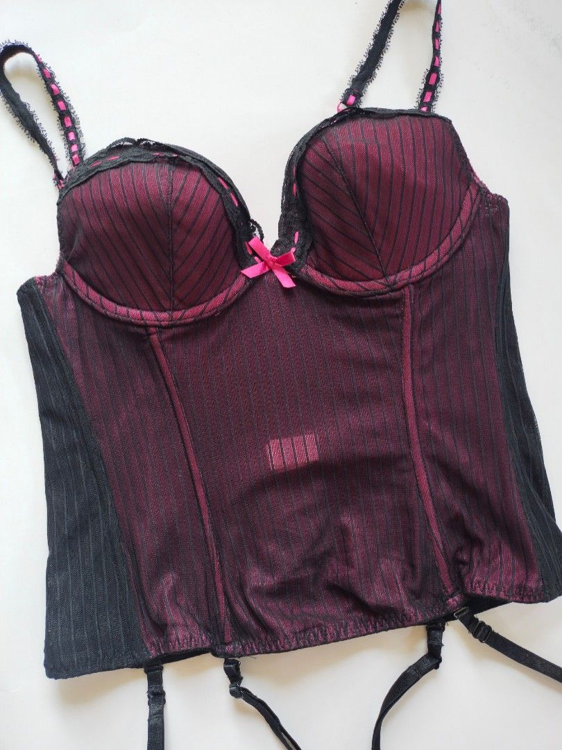 Vintage Pink Corset Bustier Top 