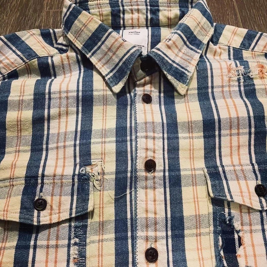 定価10万円visvim PIONEER CHECK CRASH 加工 チェック 定価10万円visvim PIONEER CHECK CRASH 加工 チェック