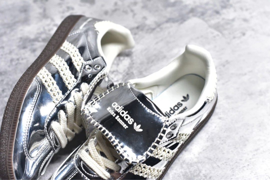 adidas gazelle silver green womens x Wales Bonner Samba Millennium 'Silver Metallic' Sneakers main image 1