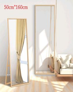 Wood Frame Full-Length Standing Mirror