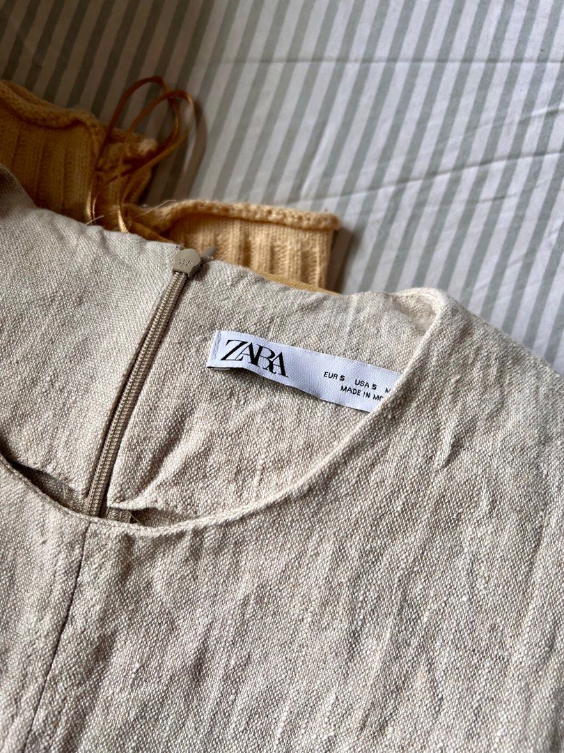 Zara Linen Dress Cream (Category: Dresses) located in Makati City. Submitted by jmseduardo (Listing ID 1295101854, Image 3). Description: .