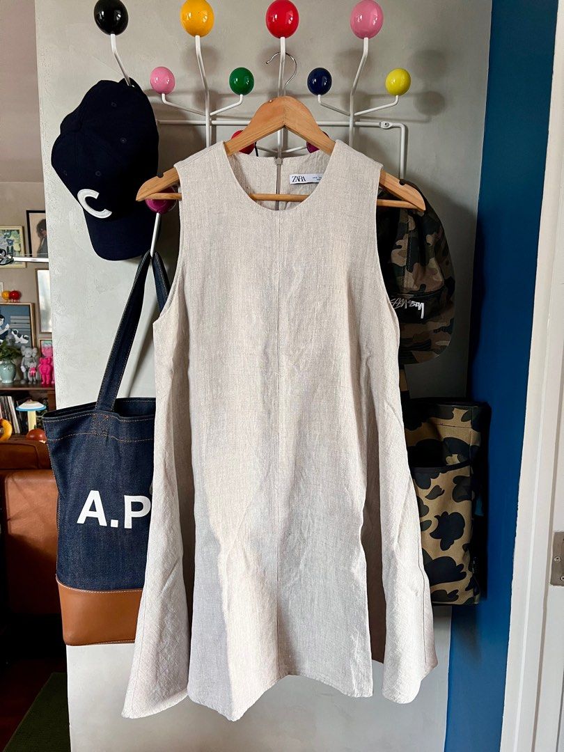 Zara Linen Dress Cream (Category: Dresses) located in Makati City. Submitted by jmseduardo (Listing ID 1295101854, Image 1). Description: .