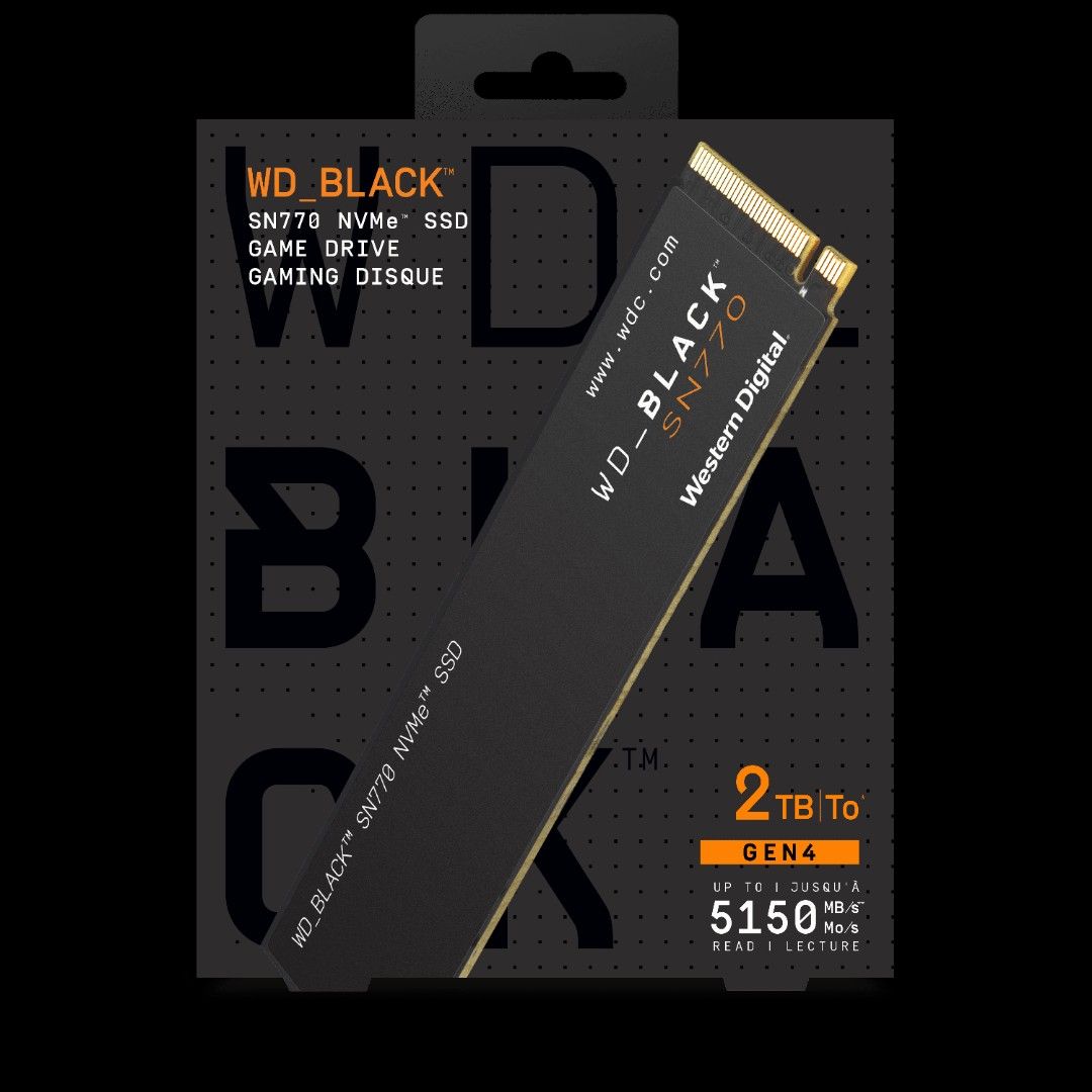 全新(2TB) 現貨Western Digital WD_BLACK 2TB SN770 WDS200T3X0E