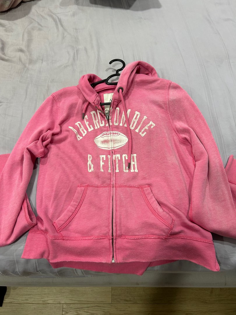 Abercrombie and fitch hoodie pink 2025