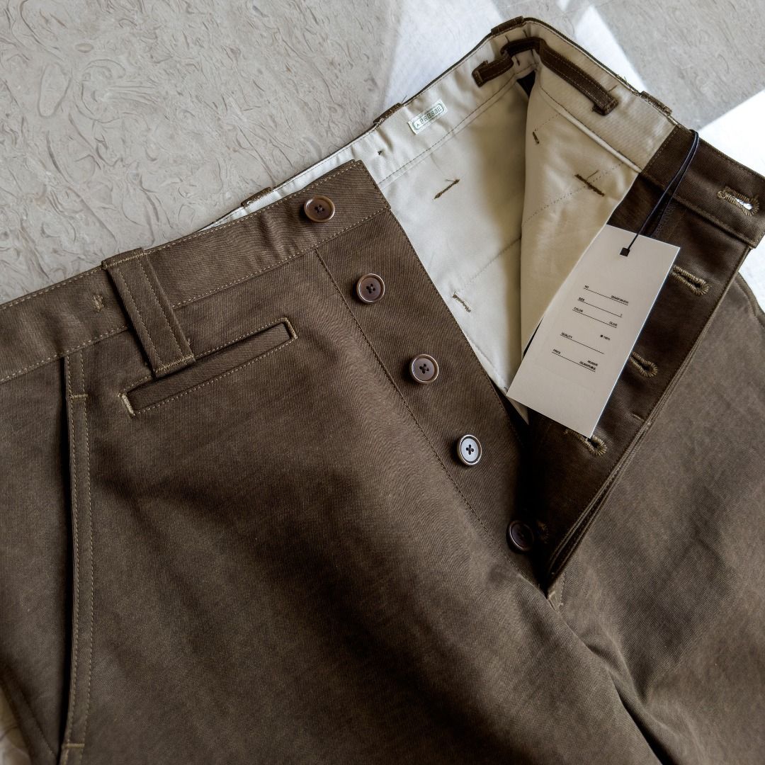 A.PRESSE] Motorcycle Trousers (Olive) 加拿大軍用摩托車褲, 他的時尚 