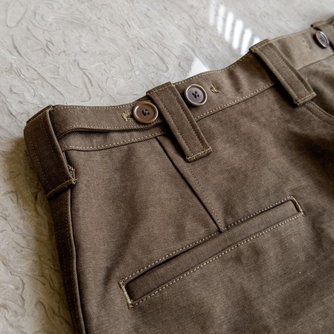 A.PRESSE] Motorcycle Trousers (Olive) 加拿大軍用摩托車褲, 他的時尚 