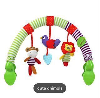 Arch stroller/crib accessory cloth animal toy