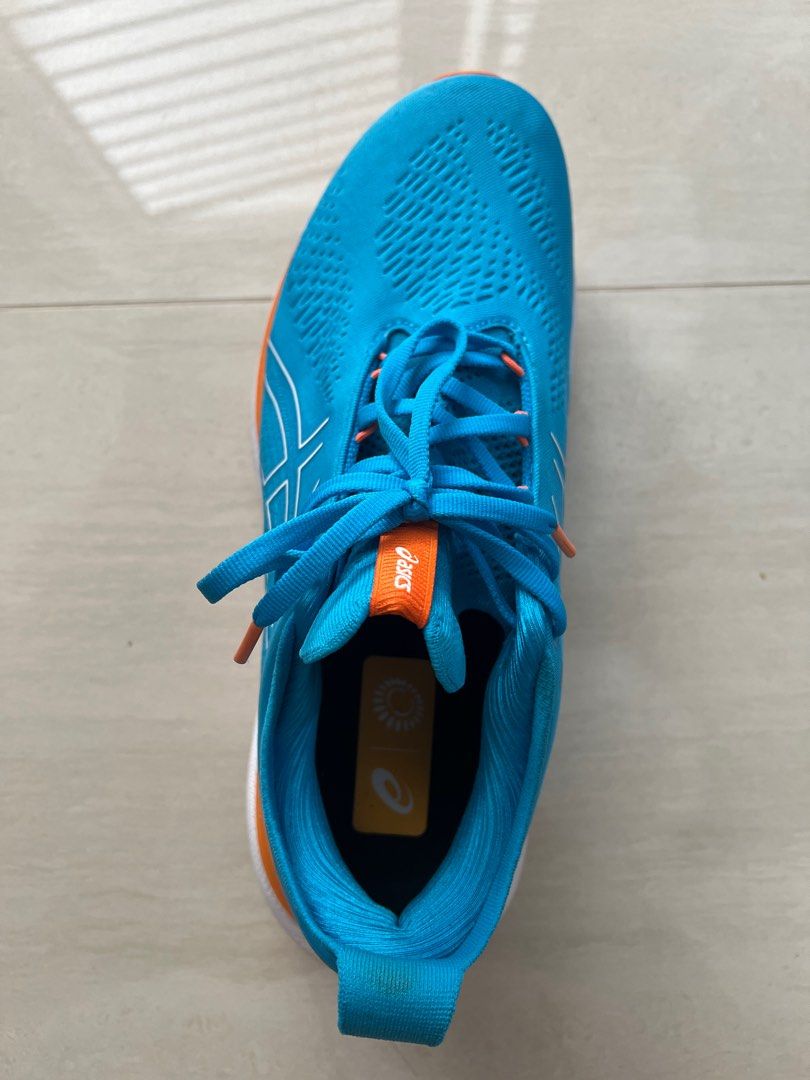 ASICS Men GEL NIMBUS 25 WIDE 2E Indigo Blue Sun Peach US 9.5