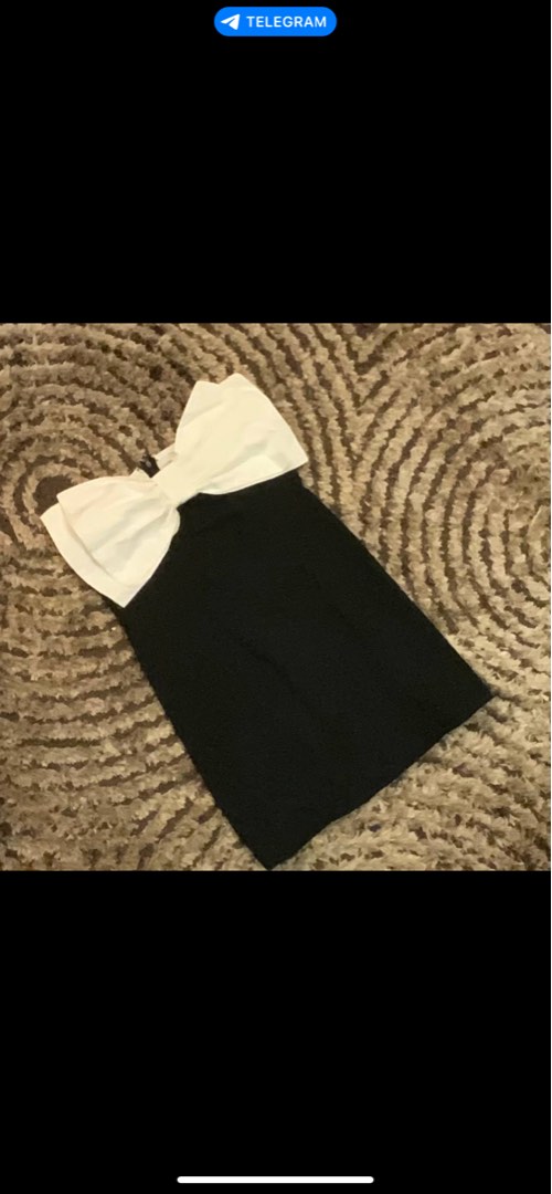 black and white bow dress, Women's Fashion, Dresses & Sets, Dresses on ...