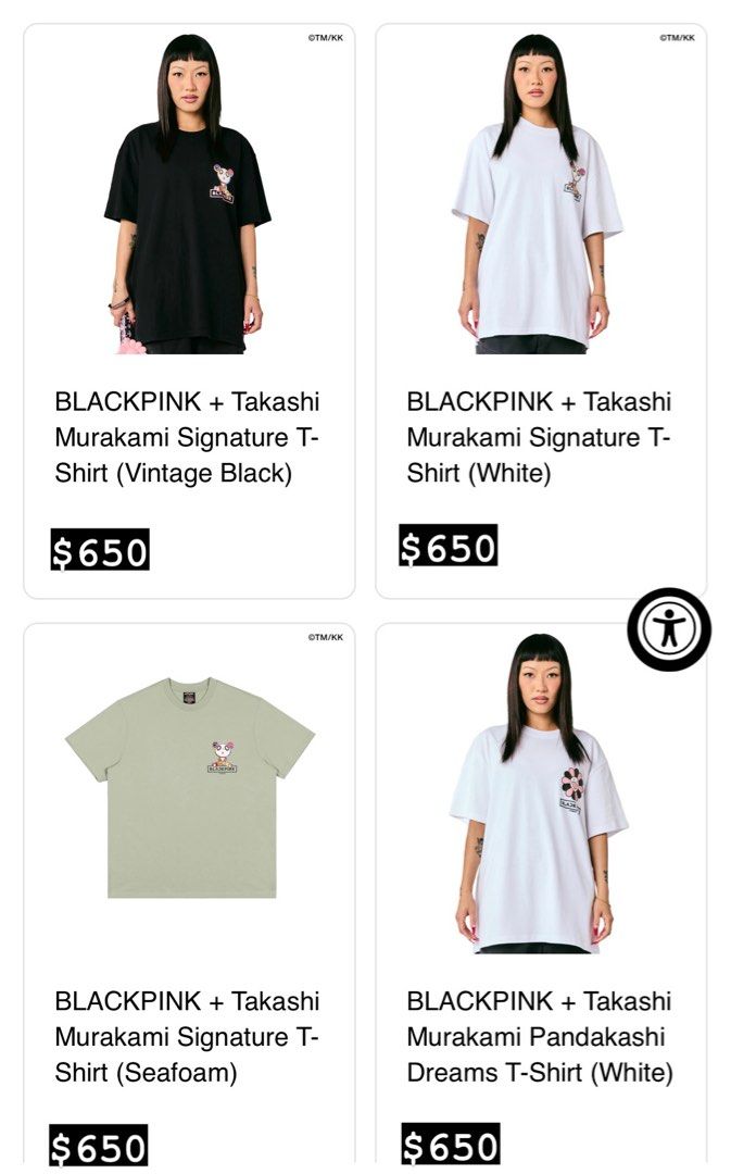 Blackpink x 村上隆代購T-shirt Hoodie 枕頭, 興趣及遊戲, 收藏品及 