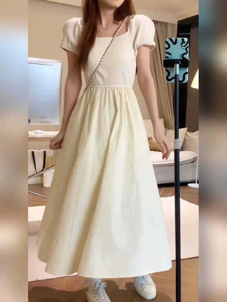 wedding dress fitted top flowy bottom Elegant Boho Wedding Dress with Illusion Neckline main image 1