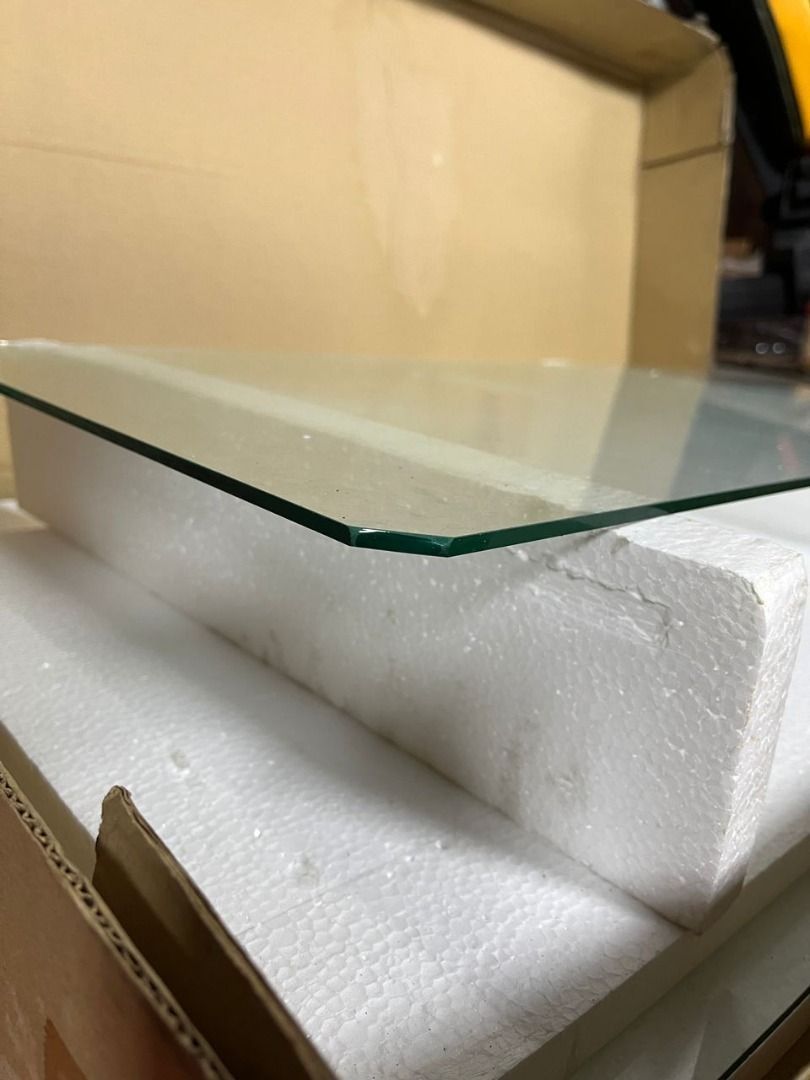 CLEAR GLASS (NOT TEMPERED) MEJA KACA, MEJA COFFEE, SHELF(RAK ...
