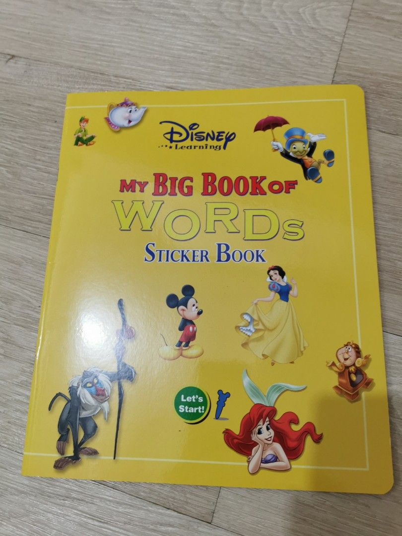 DWE My big book of words sticker book, 興趣及遊戲, 書本& 文具 