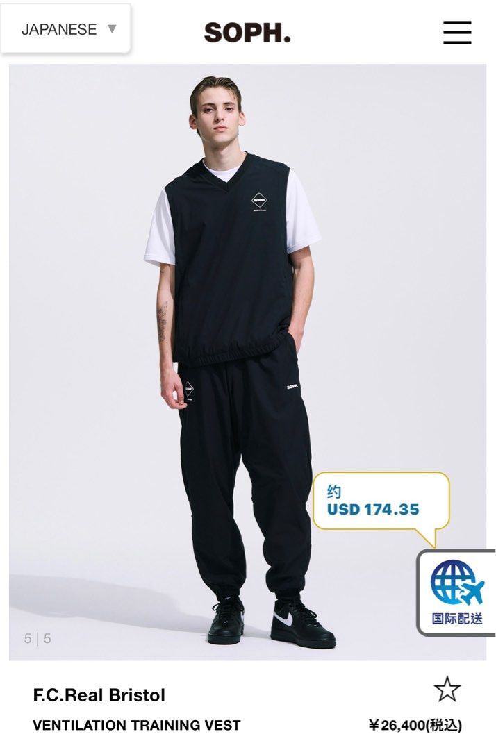 VENTILATION TRAINING VEST Lサイズ FCRB VENTILATION TRAINING VEST