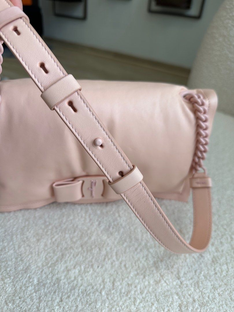 Ferragamo Pink Viva Bow Bag, Luxury, Bags Wallets on Carousell