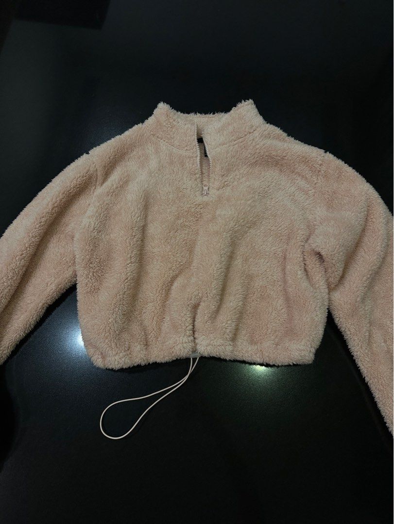 Pink fuzzy sweater forever 21 cheap