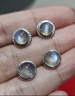 Gray Moonstone Earrings