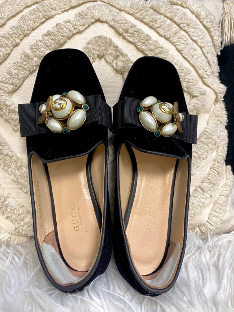 Gucci loafers velvet sales