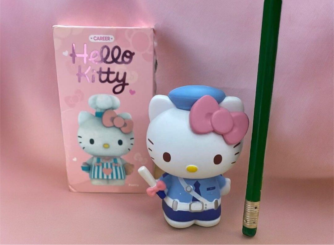 Hello Kitty Pop Mart (Career Series) (Category: Designer & Blind Box Toys) located in Manila. Submitted by declutterwithpeanut (Listing ID 1220174260, Image 2). Description: Hello Kitty Pop Mart (Career Series) 200 each Baker and Police.
