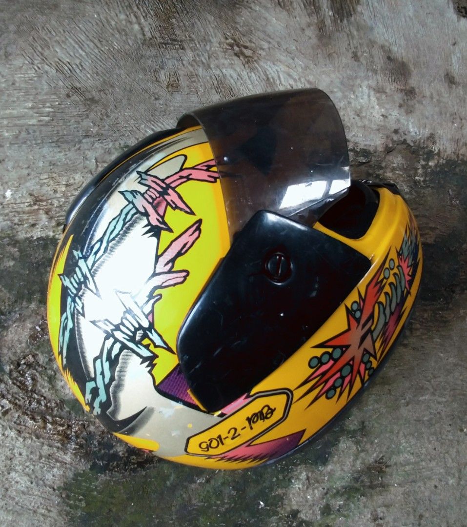 Helm kyt vintage jadul lawas second bekas, Motor di Carousell
