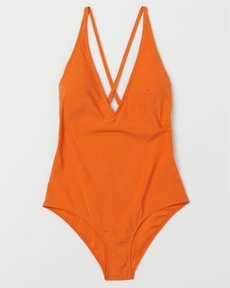 H&M Orange One Piece Swimsuit