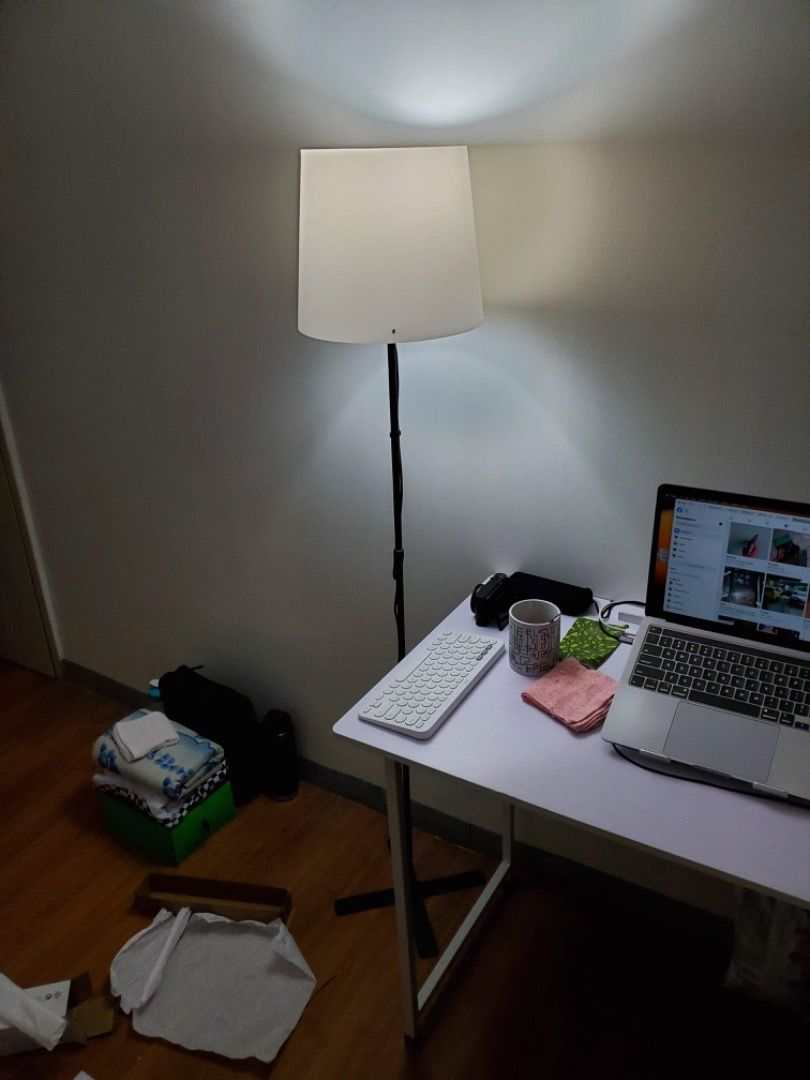 IKEA Barlast Floor Lamp w/ Free 2x 5W LED bulbs, Furniture & Home