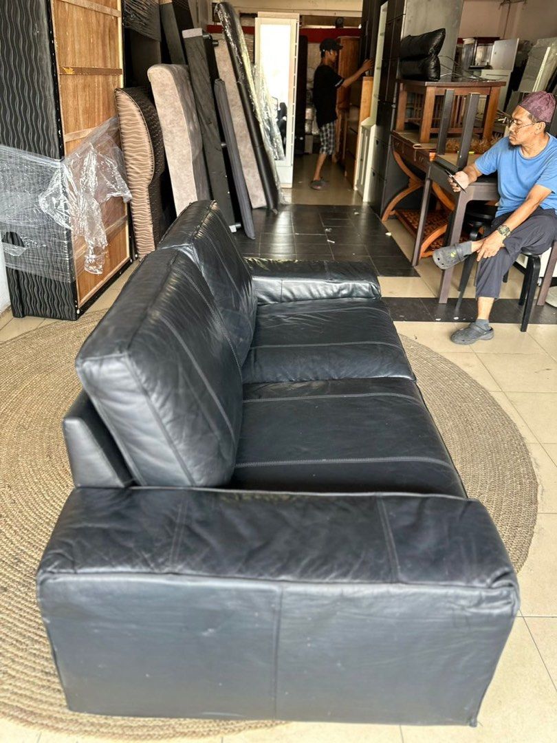 IKEA KIVIK LEATHER SOFA
