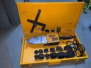 INGCO Ingco PTWT215002 Plastic Tube Welding Tool 1500W Voltage: 220V 240V 50/60Hz Input power: 1500W Thermoregulator: 0 300 C With heating sockets 20 25 32 40 50 63mm