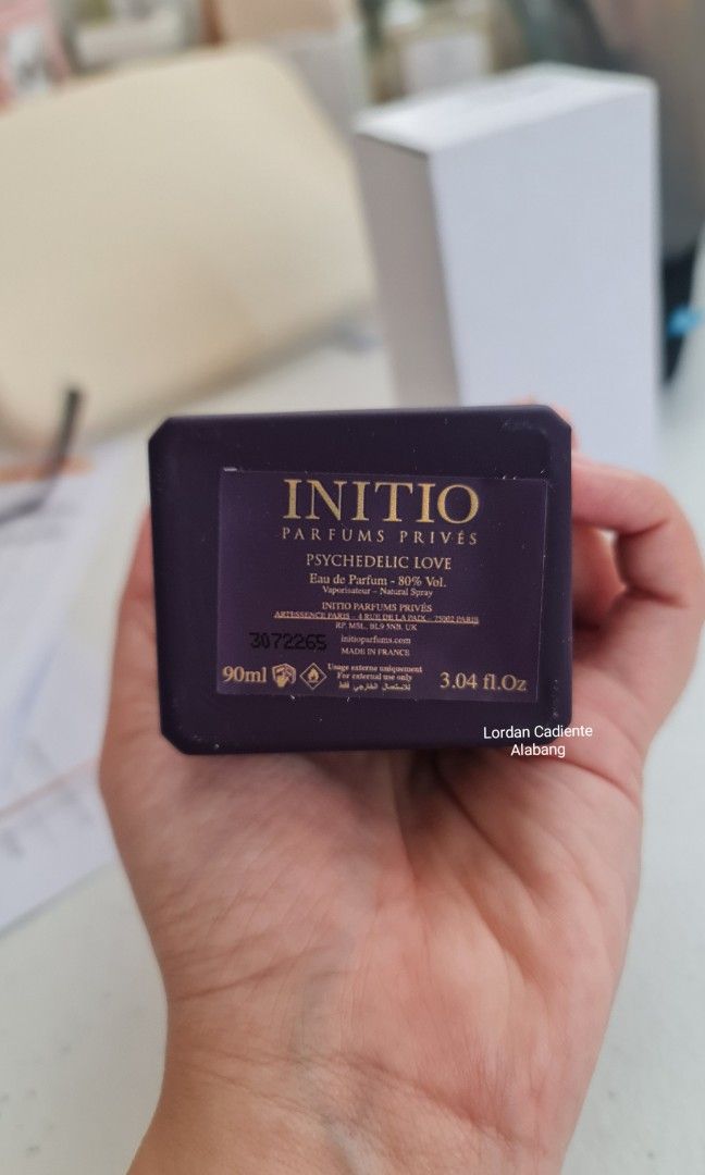 Initio Psychedelic Love 90ml Brand New Tester box (Category: Fragrance & Deodorants) located in Muntinlupa City. Submitted by lcadiente (Listing ID 1295263670, Image 3). Description: Brand new, in tester box 90ml.