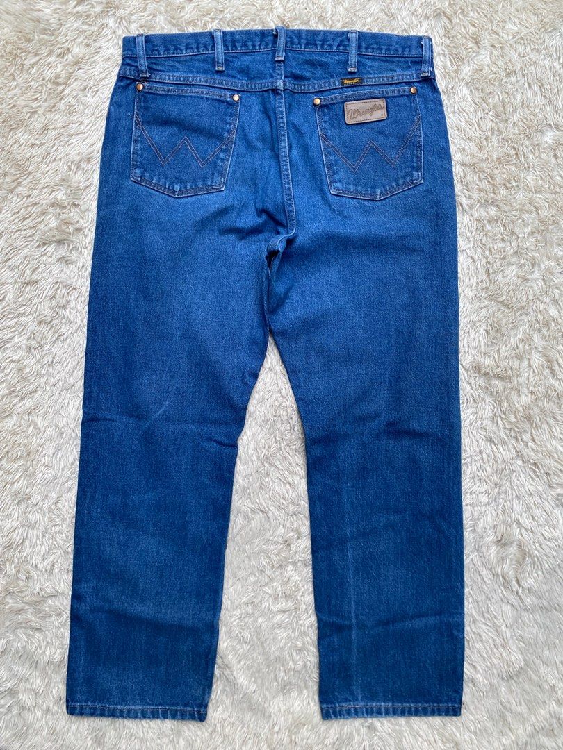 Jeans wrangler vintage 90s lether patch