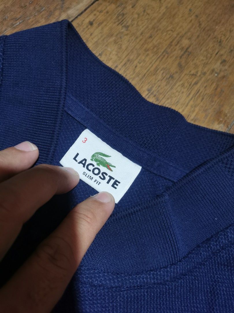 Lacoste chinese collar long sleeves (Category: Tshirts & Polo Shirts ) located in Lapu Lapu. Submitted by cryptocoryne (Listing ID 1295314045, Image 2). Description: Lacoste chinese collar long sleeves size 3 18.5x26.5 color may vary due to lighting excellent condition no issue.