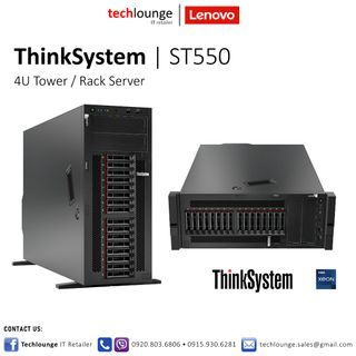 LENOVO ThinkSystem ST550 - Intel Xeon Silver 4210, 16GB, 2x GbE, 8x 2.5", G200 Graphics, 750W PSU