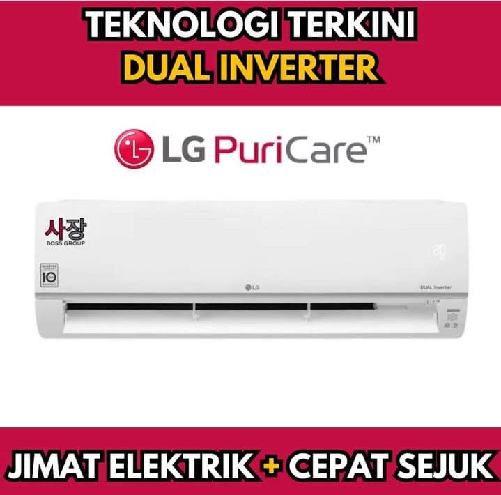 LG AIRCOND DUAL INVERTER, TV & Home Appliances, Air Conditioners ...