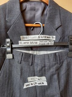 MEN'S SUIT TUXEDO SET Mac Mayer Tokyo Dark Gray Wool Suit Set  TUXEDO Set