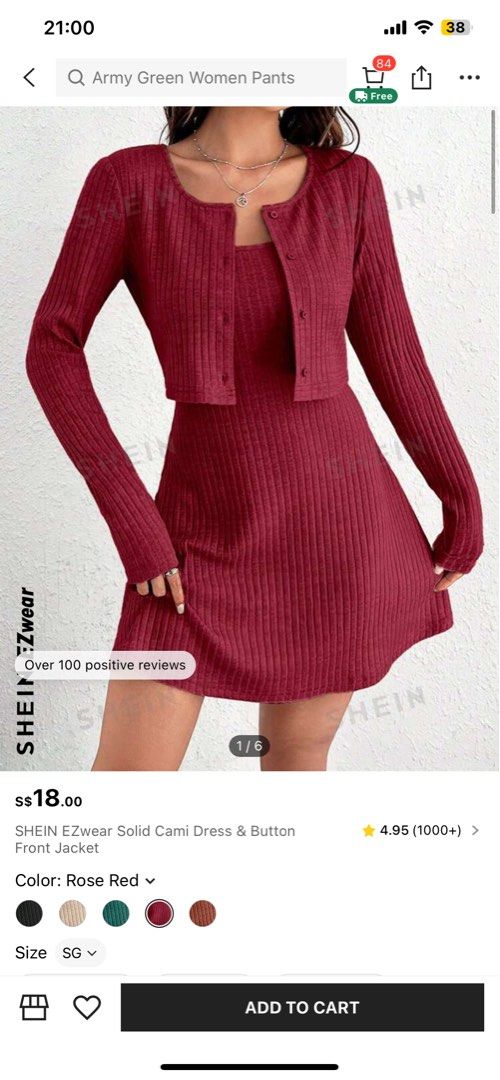 Maroon dress with cardigan online
