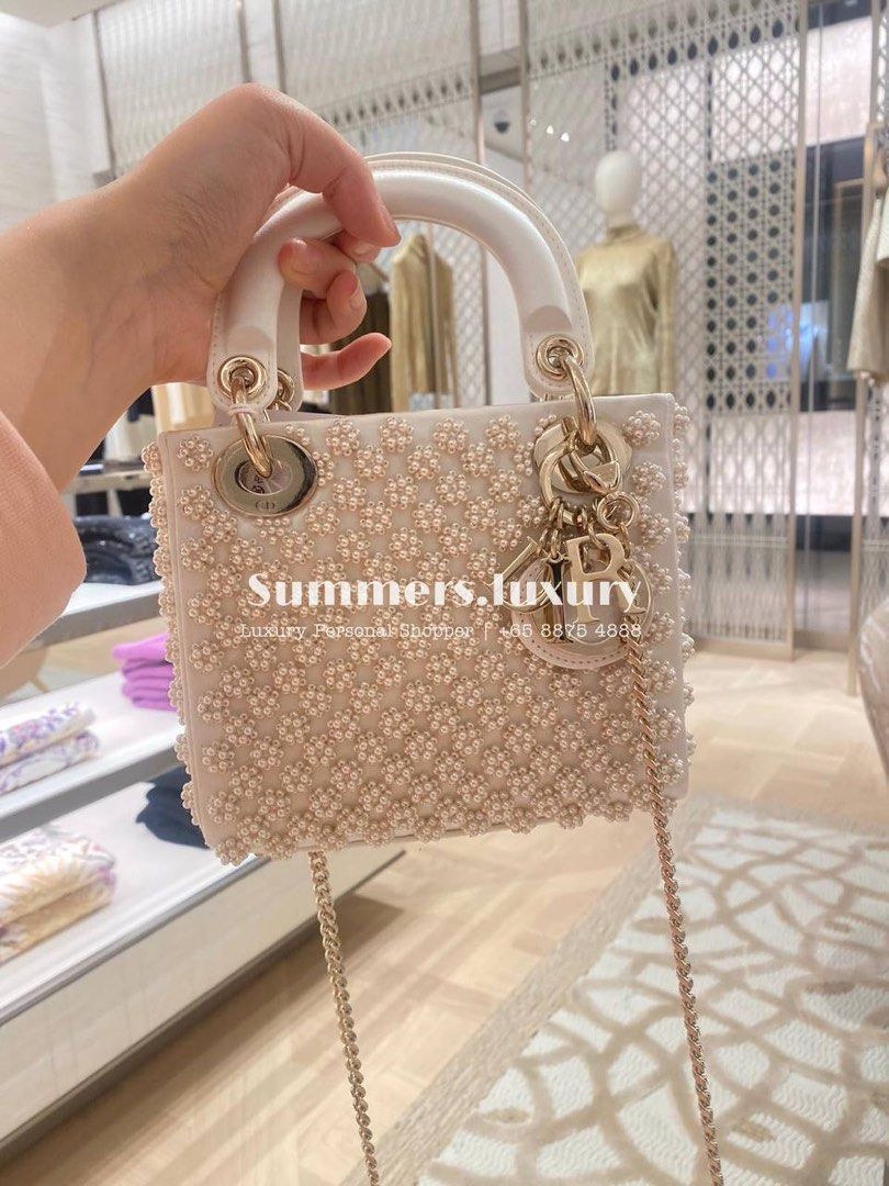 Mini Lady Dior Pearl Bag
