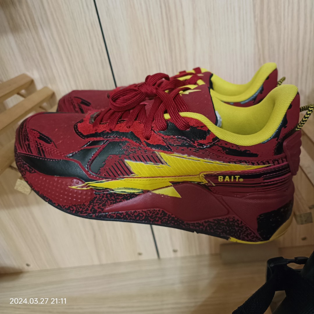 Puma RS X Bait The Flash Red Yellow Shoes 