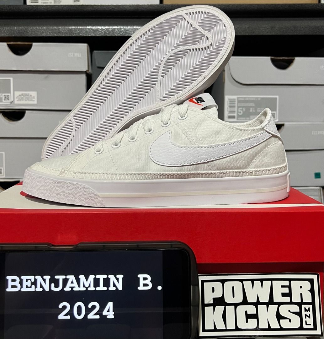 Nike Court Legacy Canvas WMNS Triple White Women s Fashion Footwear Sneakers on Carousell