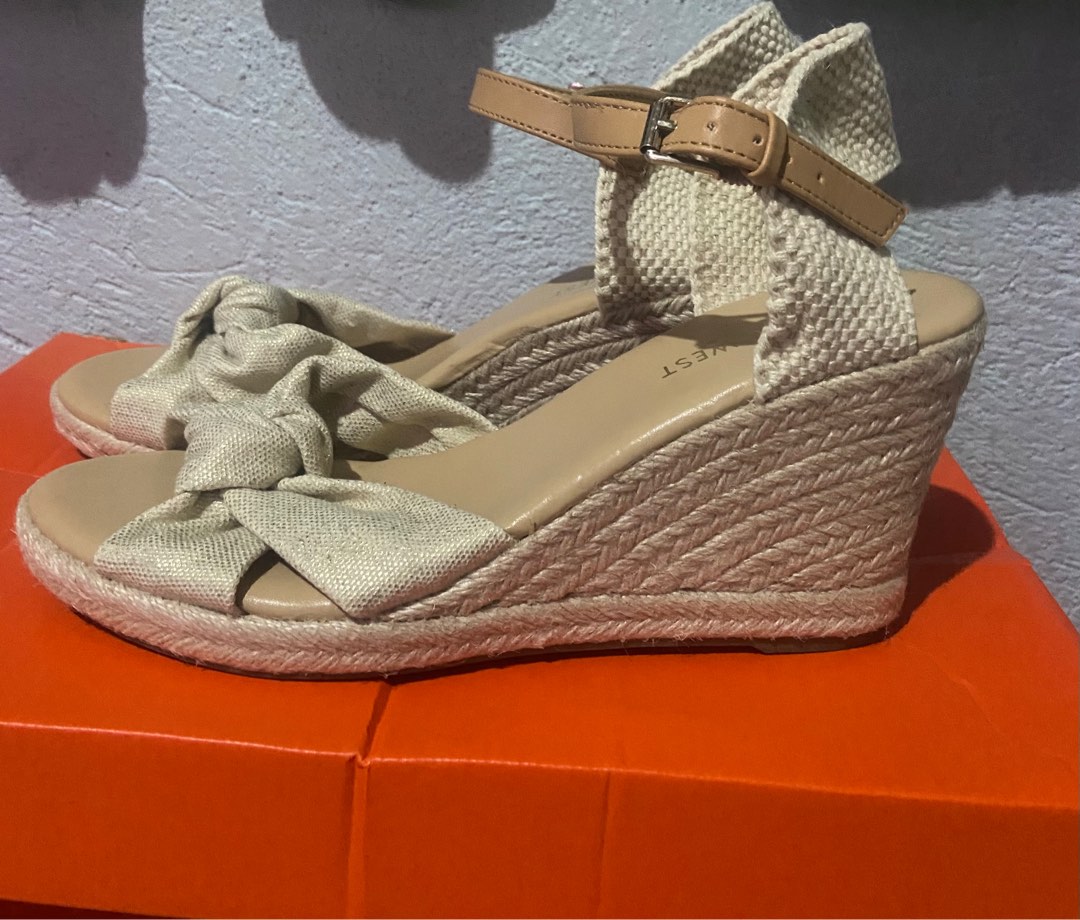 Nine West Abaca Wedge Sandals Women s Fashion Footwear Wedges on Carousell