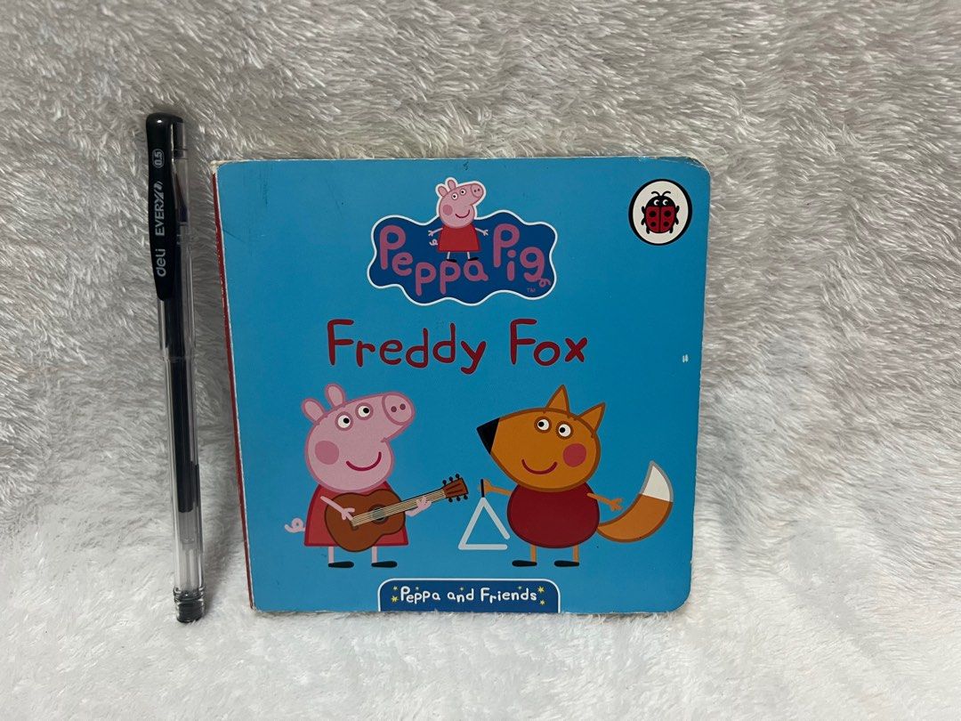 Peppa Pig Freddy Fox Board Book (Category: Children's Books) located in Quezon City. Submitted by sky_bookstore (Listing ID 1295205730, Image 1). Description: Board Book Disclaimer: We sell pre-loved books. Kindly expect that there might be minor flaws, such as shelf wear, creases and other common signs of usage. Location: Sauyo, QC.