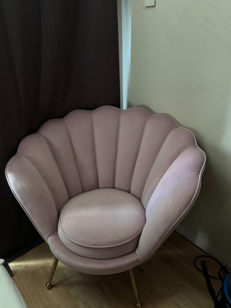 Pink Seashell 1 seater chair sofa (Victoria Mondiale - Thelma ...