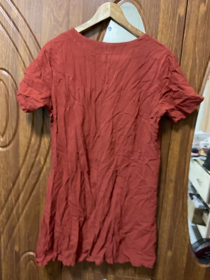 Plus size Rust Orange Dress Embroidery Style (Category: Dresses) located in Quezon City. Submitted by cutesymask (Listing ID 1295250370, Image 3). Description: -like new.