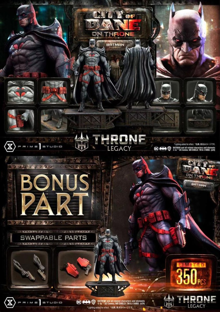 Prime 1 Studio - Batman Comic City of Bane : Flashpoint Batman, Hobbies ...