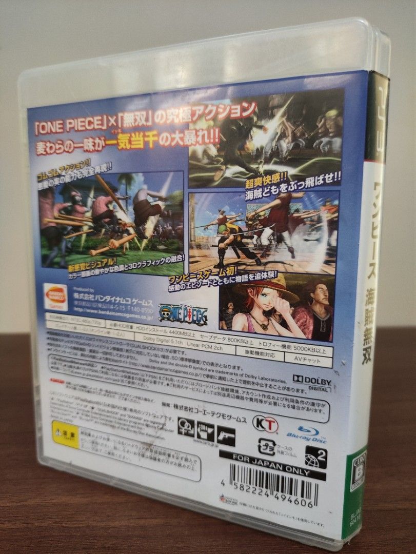 PS3 One Piece Pirate Warriors (Category: PlayStation) located in San Mateo. Submitted by jjdtoyz (Listing ID 1295301057, Image 3). Description: PS3 One Piece Pirate Warriors * Very good Condition * NTSC-J * Original Payment: Gcash / BDO Shipping: Lalamove / JRS Location: San Mateo Rizal / Marikina.