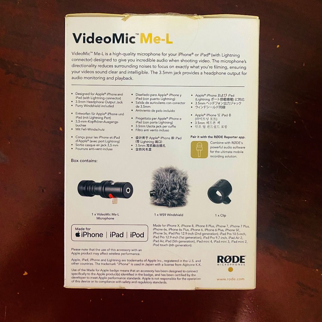 RODE VideoMic MEL lightning搭載iPhone用ガンマイク PA機器