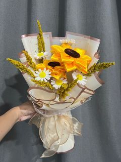 satin flower bouquet